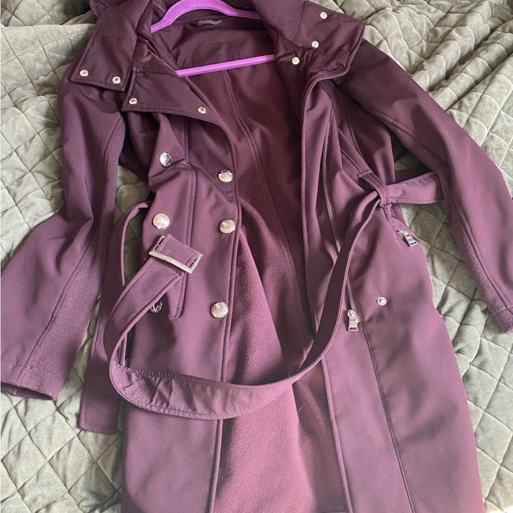 Calvin Klein Deep Purple Trench Coat